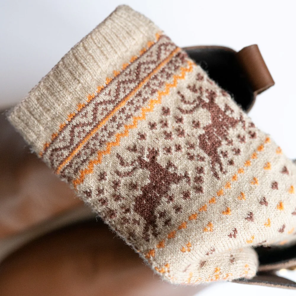 Knitido Hossa Reindeer Sweater Toe Socks - Image 4