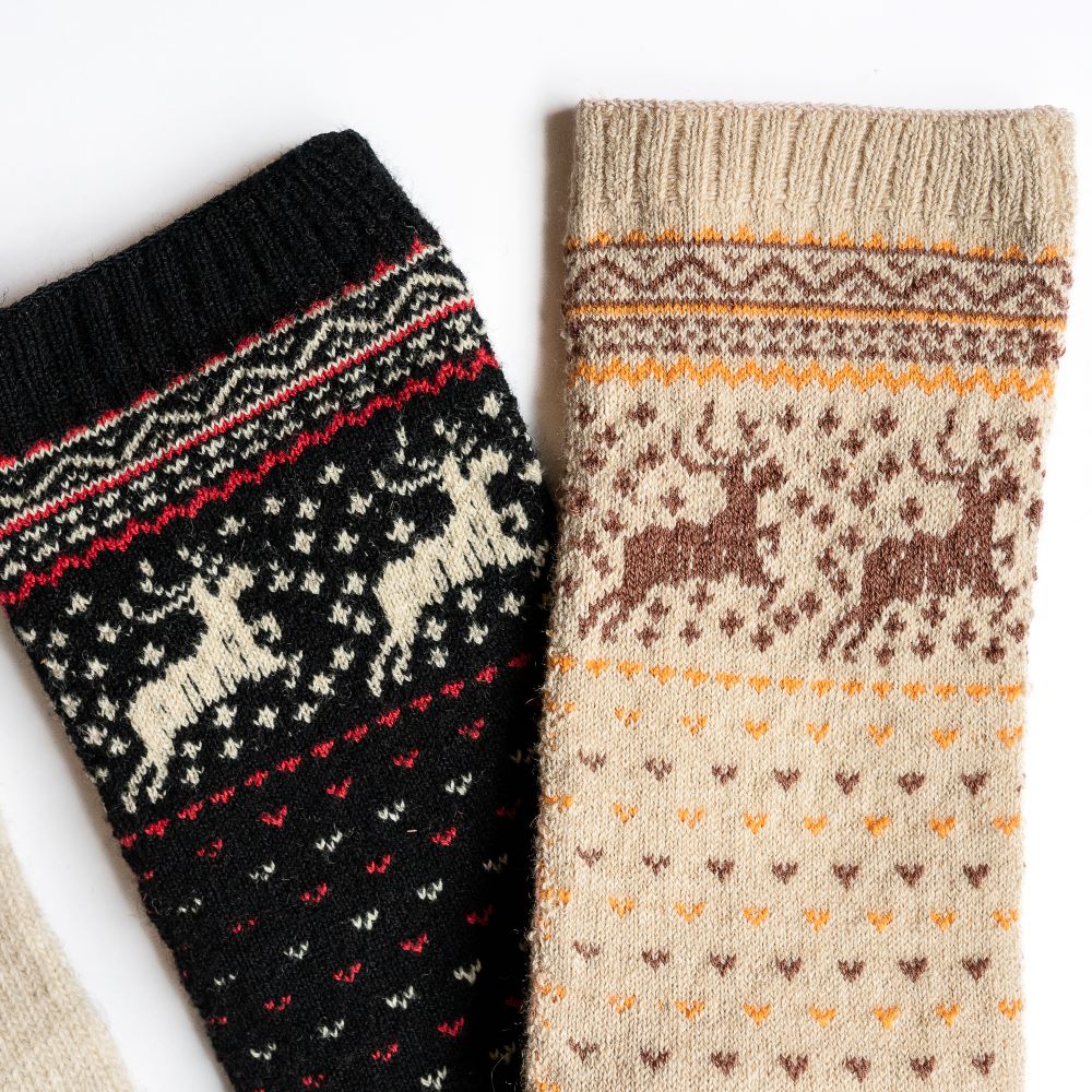 Knitido Hossa Reindeer Sweater Toe Socks - Image 5